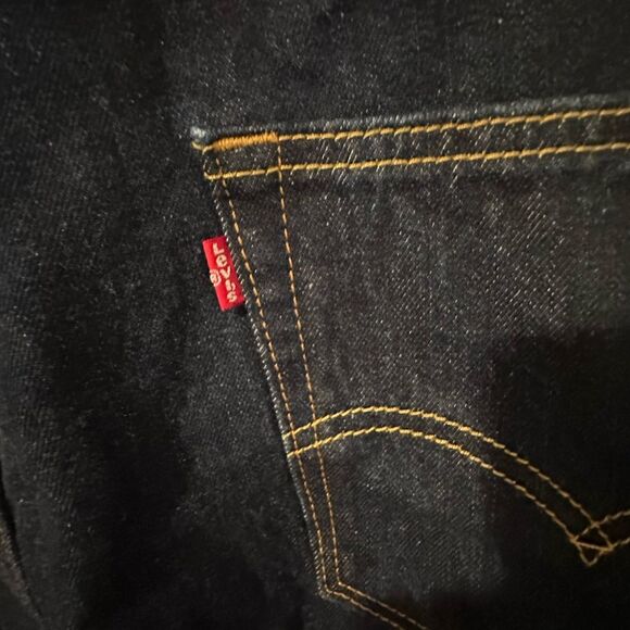 Levi's Men's 550 Relaxed Fit Dark Blue Jeans 38x33 - Picture 3 of 6